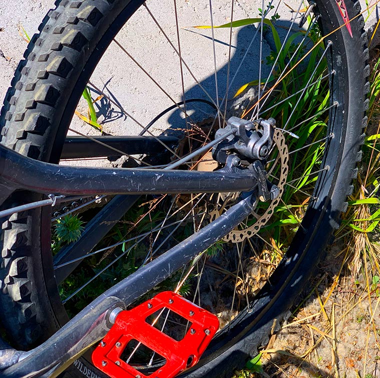 Mountain biker rescued