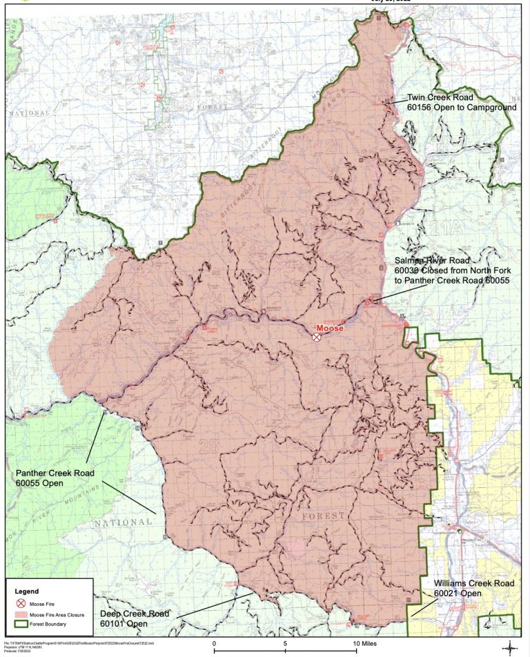 large Idaho wildfire