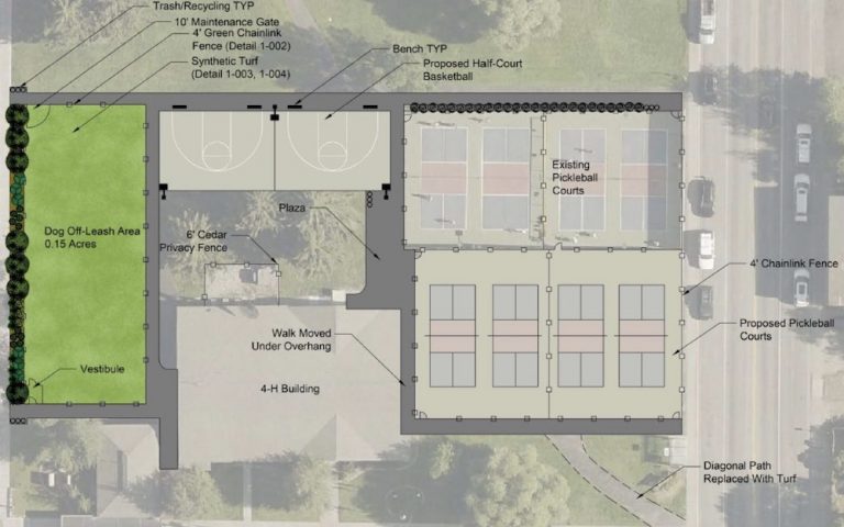 Permanent dog park in Jackson, Wyoming