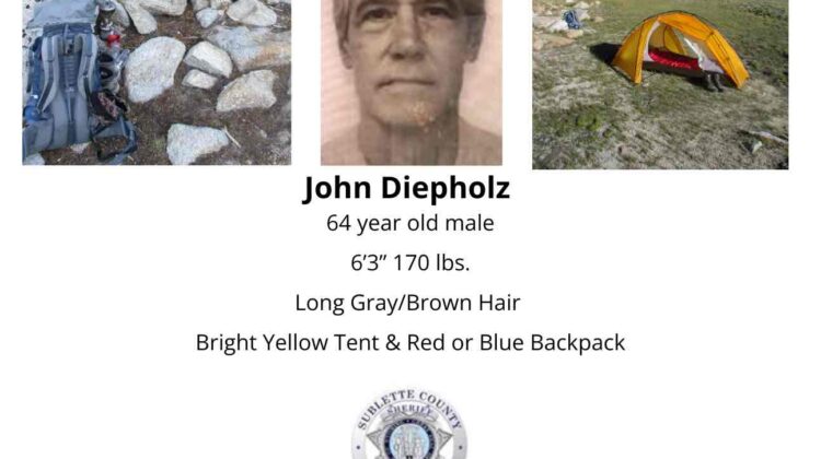 John Diepholz is missing in the Wind River